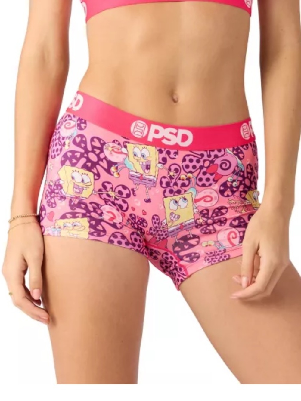 PSD Pink SpongeBob Women’s  Love Gary Boy Shorts